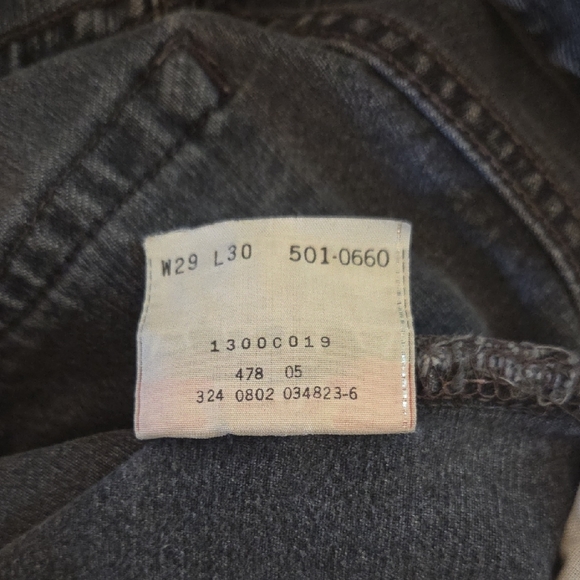 Vintage Levi's 501 Jeans Perfect Faded Black - Picture 10 of 11